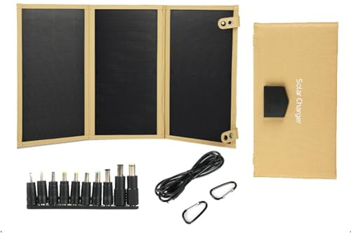 NONDK 30W 18V Hopfällbar Solpanel Type-C USB Solcellsladdare Utomhusmobil Snabbladdning Power Bank Tålig Khaki