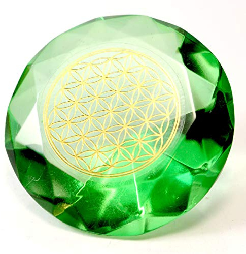 Tachyonen Diamant Blume des Lebens grün 45 Energie Erzengel Raphael 4. Chakra I Urenergie I Chakrenarbeit I Energiearbeit I Heilsitzungen I