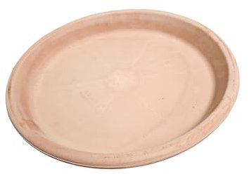 Pflanzenteller | Teller | Vogeltränke aus Terracotta Verschiedene Größen -Echt Terracotta- Ideal für Pflanzgefäße, Blumen- und Übertöpfe -Italienisch- Frostfest und Witterungsbeständig(23cm)