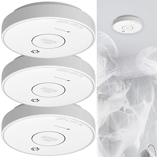 VisorTech Rauch-Melder-Alarmanlage: 3er-Set drahtlos vernetzbare Funk-Rauchwarnmelder, 85 dB (Rauchmelder mit Funkverbindung, Vernetzbare Funk-Rauchmelder, Vernetzte)