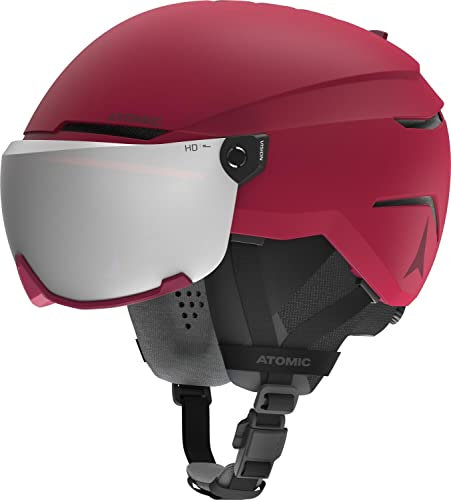 ATOMIC Savor AMID Visor HD DarkRed Zubehör, Erwachsene, Unisex, Dark Red (Rot), 51/55 cm