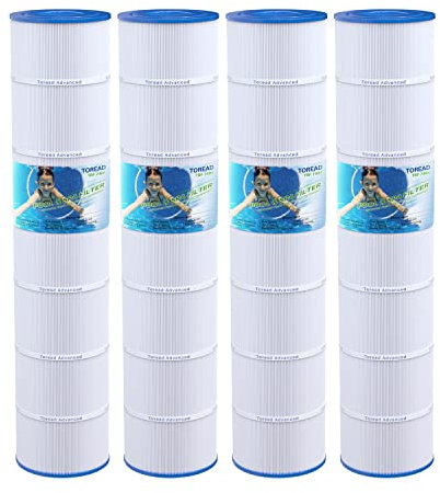 TOREAD PA131 Poolfilter ersetzt PA131-PAK4, Hayward CX1280XRE, SwimClear C5020, Unicel C-7494, Filbur FC-1227, FC-6435, C5025, C5030, 4 x 131 m². ft Filter Kartusche 4 Packung