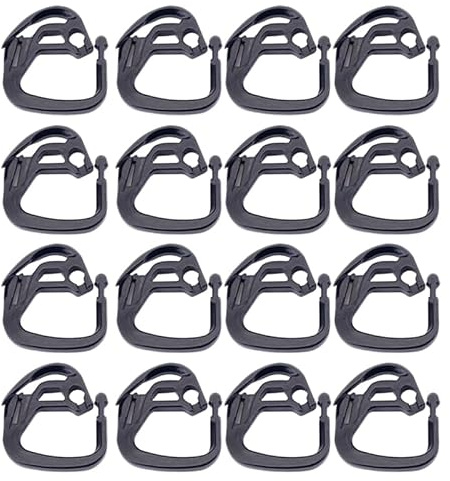 SUPVOX 100 Pièces Crochets Filet D'Ombre Clips Fixation 3.40X3.00Cm Accessoires Jardin Serre Maintien Stable Installation Facile Pour Filet Extérieur