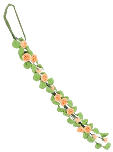 SAFIGLE Künstliche Blumenranke Für Puppenhausdekoration Lebensechtes Design Miniatur-rosenblüten Für Mikro-landschaften Und -projekte