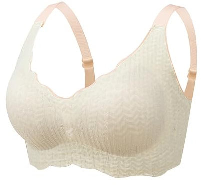WILLBEST Trägerlos still BH Baumwolle ohne bügel Camouflage Sport Damen Set stillhütchen BH Damen mit bügel Set 95d U Ausschnitt Minimizer Yoga Kleidung Body rückenfrei Push up