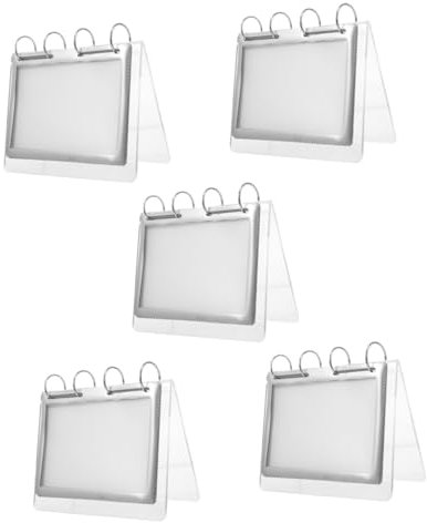 STOBOK 5stücke Menu Display Stand Transparenter Menühalter Für Restaurants Cafés Und Veranstaltungen Stabiler Tischaufsteller Für Werbung Und Präsentationen