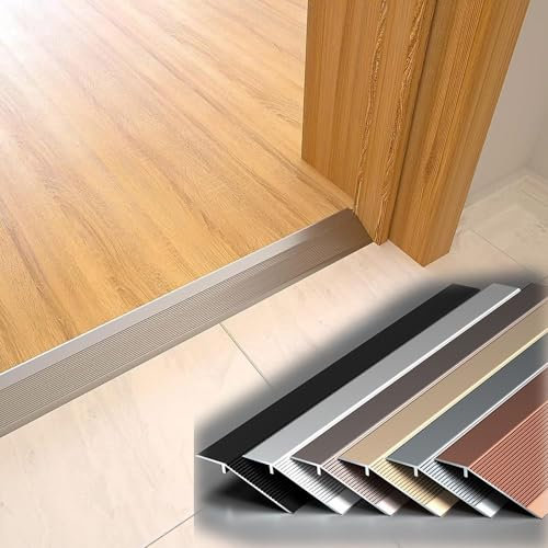 Aluminium Übergangsprofil 10cm Übergangsleiste Für Unebene Böden/Türen/Teppiche, Alu Türschwellen Leiste Höhenausgleich 1-4cm(Iron Gray)