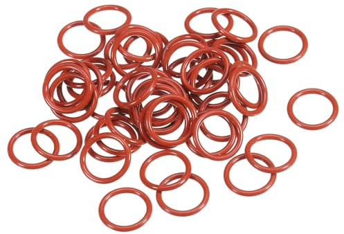 PATIKIL 50 Stück O-Ringe 30 mm Dichtungsringe, Nitrilkautschuk Dichtung O Ring Gummidichtung Rund Seal Unterlegscheiben für Hochdruckreiniger Poolpumpe Schnellkupplung Kugelhahn, Rot