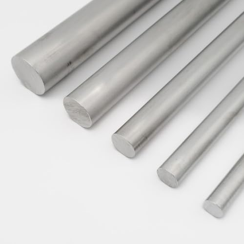 Rund aluminiumstång av AlMgSi0,5 aluminiumprofil, helmaterial, rund stång, 6–50 mm diameter 50–2000 mm, för byggtillämpningar eller pyssel. (300 mm/30 cm, Ø 25 mm)