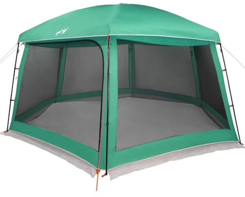 vidaXL Tente Piscine Toit Amovible parois Maille Vert d'eau 618x532 cm