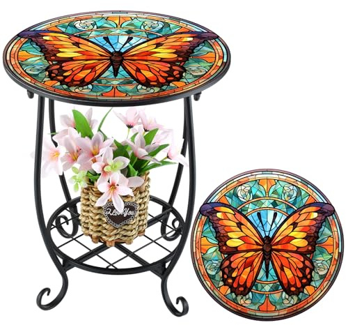Cinnvoice Outdoor Side Table Small End Patio Porch Table