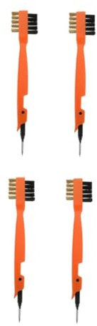 Cabilock 2 Ensembles Brosse De Nettoyage Cuivre Pour Ustensiles De Cuisine Outil Pratique Pour Évier Plaques De Cuisson Orange 2 Pièces * 2