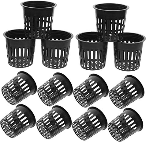 ROMISBABA 20pièces Lot de Pots De Plantation Plastique pour Plantes Et Légumes Extérieur Paniers Hydroponiques Fixes pour Jardinage Et Culture De Fleurs