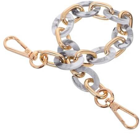 HOMSFOU Acryl-geldbörsenkette Mit Riemen Aus Ersatz-Kette Für Handtaschen Handtaschenriemen Geldbeutelkettenriemen Dekorative Taschenkette Für Reisen Und Einkäufe