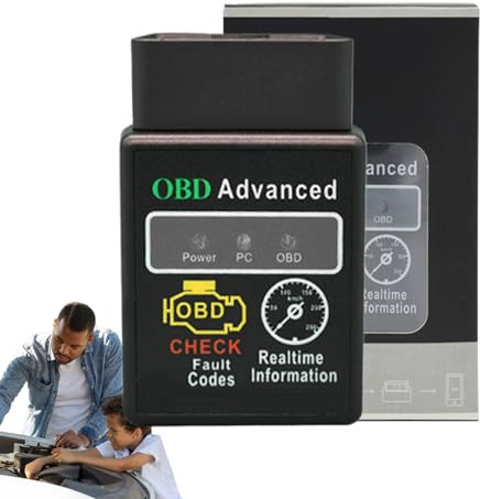 Lector de Códigos para Automóviles,Escáner Inalámbrico para Vehículos - Dispositivos Automotrices para Talleres de Coches, Motos y Embarcaciones