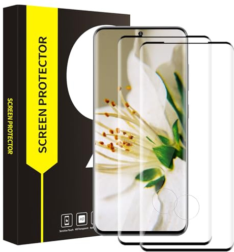 Cable Leader 2 Stück Schutzfolie für Panzerglas für Samsung Galaxy S20 Ultra 5G, 3D-Vollschutz, 9H Härte Schutzglas, Keine Blasen, Sensitive Touch, Hoch Definition S20 Ultra Displayschutzfolie