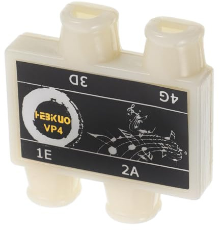 TOPBATHY Elektronisches Ukulele Stimmgerät Weiß mit 4 Löchern Präzises Tuning für Gitarre Bass Violine und Mandoline Digitales Zubehör für Akustikinstrumente