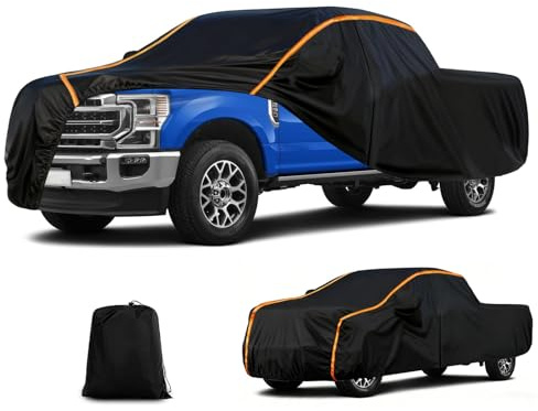 Pickup Autoabdeckung für Ford F-Series F-150 SuperCab 2015-2025,Auto Abdeckplane abdeckplanen Vollgarage,Outdoor wasserdichte Staubdicht-Schwarz