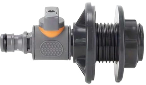 Adattatore di collegamento per barile piovana, raccordo per tubo da giardino da 3/4, connettore per serbatoio in PVC, robusti per tecnologia di irrigazione, comoda installazione sul