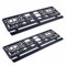 Lot de 2 Supports de Plaque d'immatriculation EU pour Voiture Noir