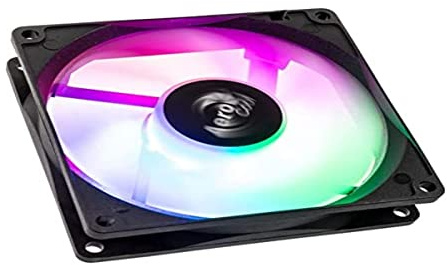 AeroCool 9 cm Case Fan - Black, 12V DC, 1200 RPM, 30 dB Noise Level, Compatible with Desktop, Air Cooling