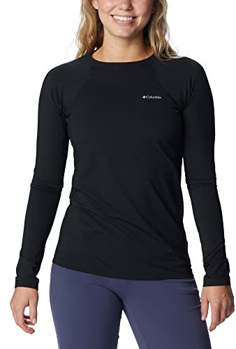 Columbia Midweight Stretch Long Sleeve Top Maglia Termica per Donna, Fall Winter 2024/2025, S, Black