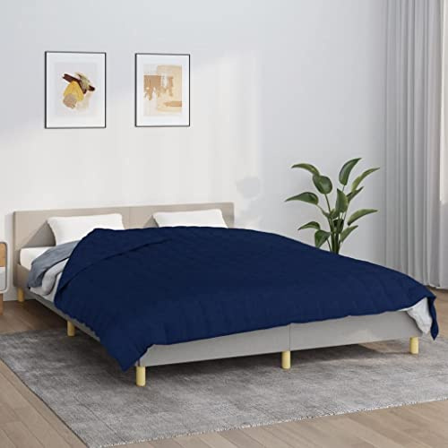 SKM Manta ponderada azul 220 x 235 cm 15 kg tejido (15,35) KG-0747