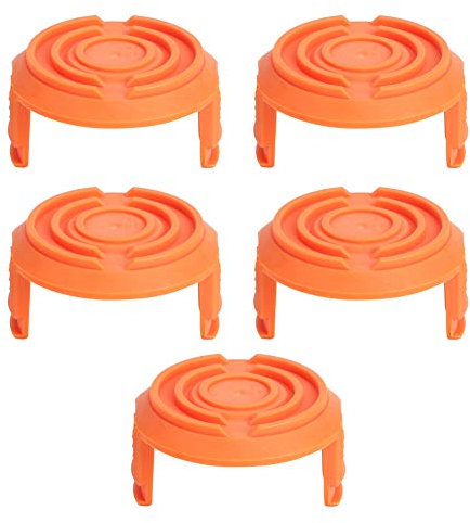 Jeffergarden 5pcs Plastic Small Strimmer Spool Cap Replacement Worx Spares Cover Edger Spool Cap Grass Electric String Trimmer Decker Cover Part Compatible With Worx Wa0010 Trimmers