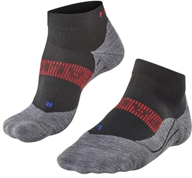 FALKE RU4 Endurance Cool Short M Sso filo funzionale antivesciche 1 paio, Calzini da corsa Uomo, Nero Black 3008, 42-43