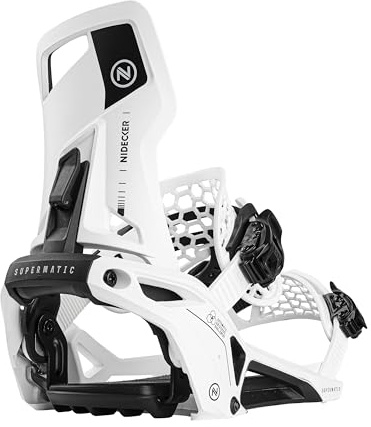 Nidecker Supermatic Snowboard - Fijación automática Universal, con Doble Entrada - Cómoda y fiable como una fijación clásica de Dos Correas