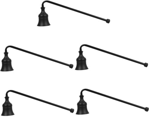 Garneck 5pcs Long Handle Candle Snuffer Fire Extinguisher Tool for Scented Candles
