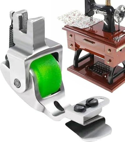Sewing Machine Presser Foot, Sewing Machine Foot, Roller Presser Rubber Wheel Foot, Adjustable Sewing Machine Presser Foot, T351 Hemming Roller Presser Foot, Roller Presser Foot, Sewing Foot