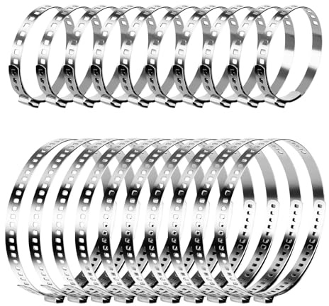 20 Stück Universal CV Achsmanschetten Schellen 10 Stück 50-100mm,10 Stück 20-50mm Verstellbare Klemmschelle Achsmanschette Edelstahl CV Schlauchschellen Set für die Meisten Auto