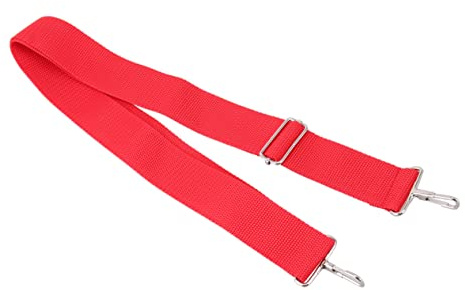 Trommelgurt mit Metallhaken Wg02 aus Nylon für Snare Drum | Rot, Verstellbare Länge, für Djembe, Marsch und Parade, für Erwachsene und Kinder