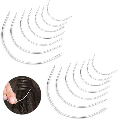 14 agujas curvadas, agujas curvas, agujas curvas, agujas curvas, agujas de tapicería, agujas curvas, agujas curvas, agujas redondas de cuero, aguja de costura curvada, aguja de coser de cuero