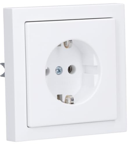 Busch-Jaeger future linear SCHUKO Steckdosen-Set mit 1-fach Rahmen | 1× 20 EUC-884 SCHUKO Steckdose + 1× 1721-884K Abdeckrahmen