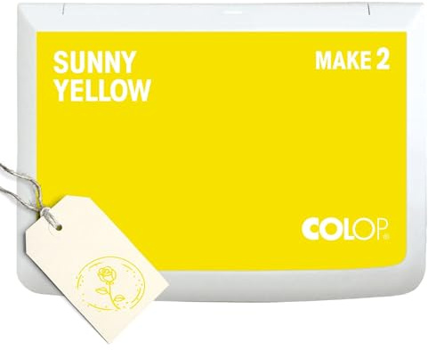 COLOP Timbri MAKE 2 giallo sunny 70 x 110 mm, cuscino per timbri tradizionali e timbri creativi
