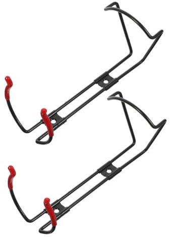 KONTONTY Support Mural pour Extincteur en Acier Noir 2pcs, Facile à Installer et Utiliser, Adapté pour Extincteur 1kg, pour Automobiles et Bateaux