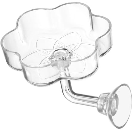 Räkfoderskål, 1 st. akrylfoderskål för räkor, transparent foderskål med sugkopp för smådjur i vatten