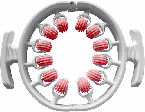 Massaggiatore per cellulite, manuale, copertura a 360°, massaggiatore anticellulite, rullo per massaggio a compressione e allungamento, cosce e glutei (rosa, 1)