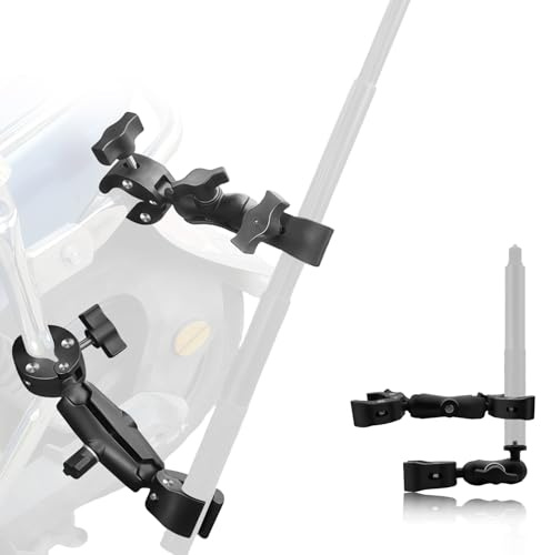 Motorcycle Double Clamp Camera Mount Compatible for Insta360 X5-X(No Stick) | Dual clamp motorbike handlebar mount kit Compatible for GoPro 13-3,Action Camera Accessories for Bike ATV UTV Boat Riding