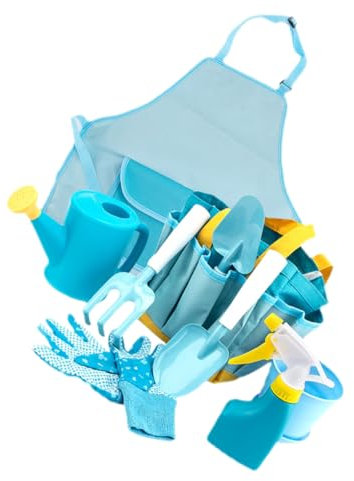 Warmhm Junge Mädchen Gartengeräte Set Leichtes Gartenspielzeug Für Jungen Und Mädchen Mit Gießkanne Kleines Handgartenwerkzeug Bunte Outdoor Gartenset Für Vorschulkinder Und Gartenfreunde
