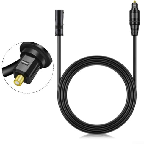 Cavo di prolunga digitale in fibra ottica maschio a femmina, compatibile con soundbar TV per PS4 per trasmissione audio chiara (3 metri)
