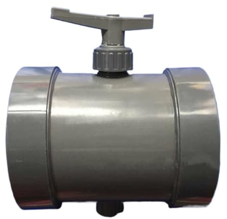 USUFKCXDG 1pcs 50-110 mm PVC Manual Air Duct Air Damper Valve Ventilation Pipe Butterfly Exhaust HVAC(Dia. 63mm)