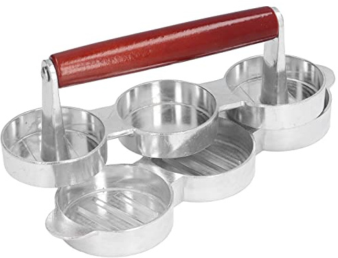 ERYUE Presse à Hamburger, Moule à Galettes, Mini Presse Hamburger Professionnelle pour Pique-Nique en Plein Air, Camping, Barbecue, Matériau Facile Utiliser et Durable pour Petite Cuisine et Voyage