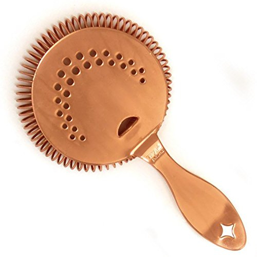 Bonzer Heritage Sprung Julep Colador en caja - Cobre