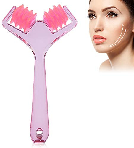 Rullo Viso Giada Naturale Massaggiatore Drenante Antirughe per Collo e Viso, Riduce Gonfiore e Favorisce Pelle Luminosa