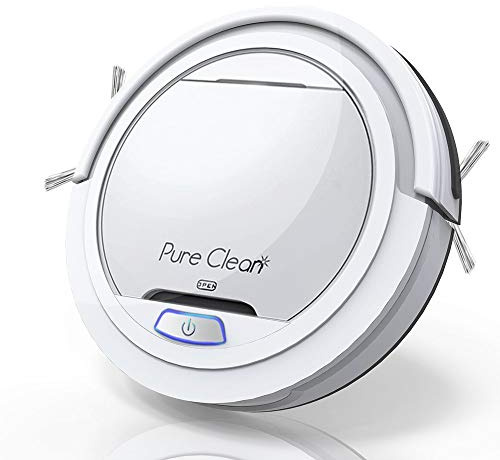 SereneLife Robot Vacuum Cleaner - Upgraded Lithium Battery 90 Min Run Time - Automatic Bot Self Detects Stairs Pet Hair Allergies Friendly Home Cleaning for Carpet Hardwood Floor-PUCRC25 V3