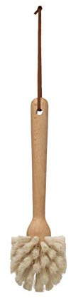 Creative Co-op Dish Brush, Beech Wood, Tan