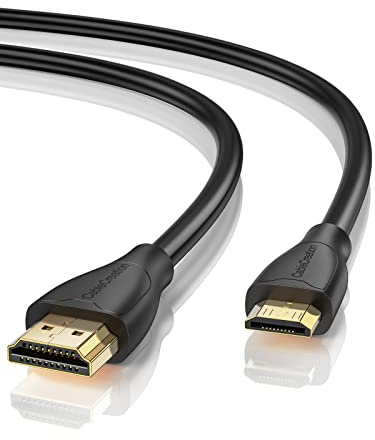 CableCreation Mini HDMI auf HDMI Kabel 0.9M, High Speed 4K 60Hz HDMI Mini HDMI Kabel und Kabelbinder, kompatibel mit Kamera,Videokarte,Camcorder,Laptop, HDTV